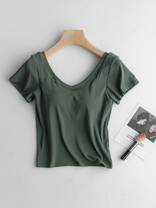 EMMIOL Built-In Padding Short Sleeve