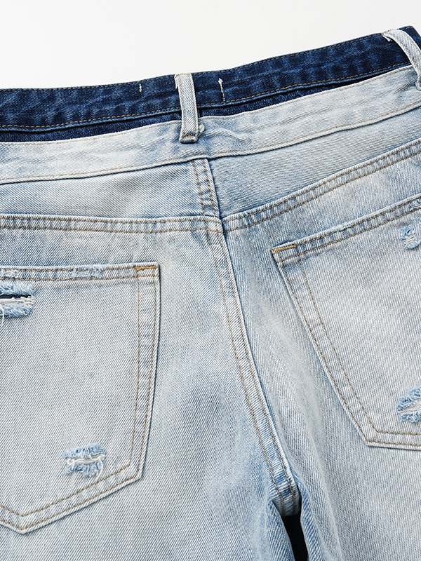 EMMIOL Jeans boyfriend retro de doble cintura