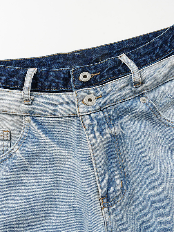 EMMIOL Jeans boyfriend retro de doble cintura