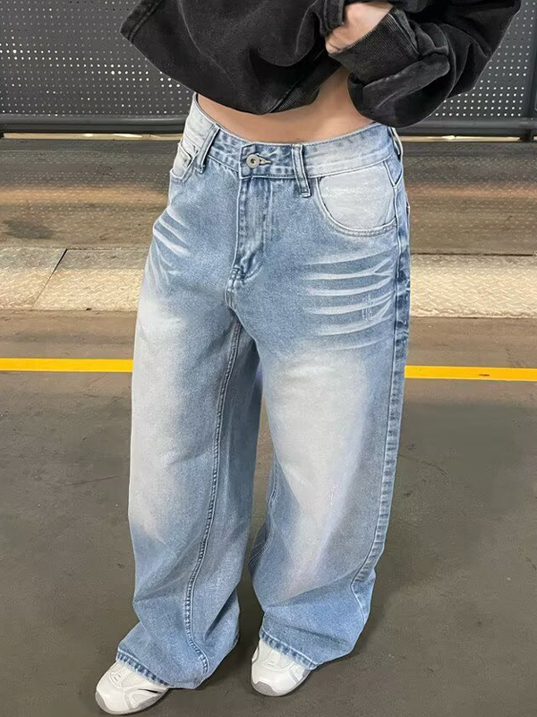 EMMIOL Vaqueros boyfriend holgados de estilo vintage