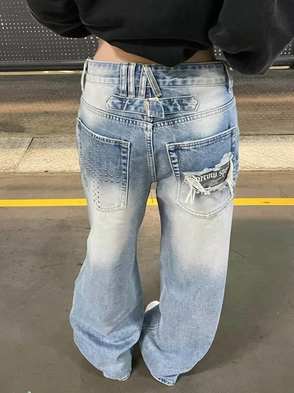 EMMIOL Vaqueros boyfriend holgados de estilo vintage