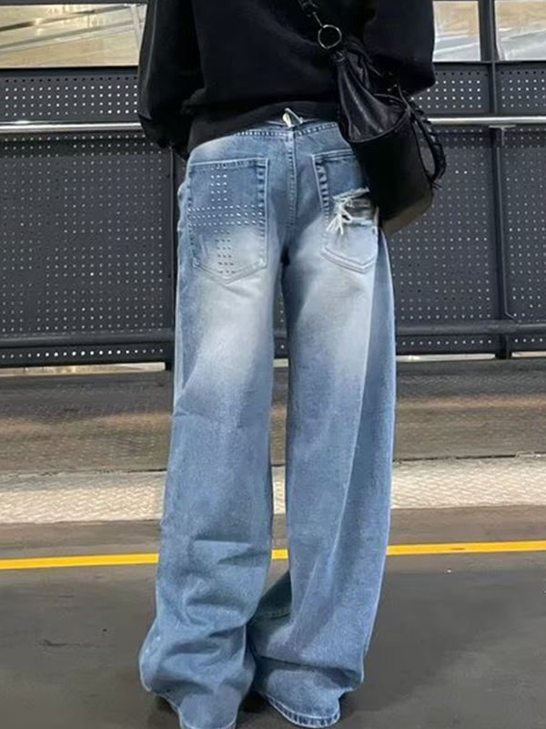 EMMIOL Vaqueros boyfriend holgados de estilo vintage