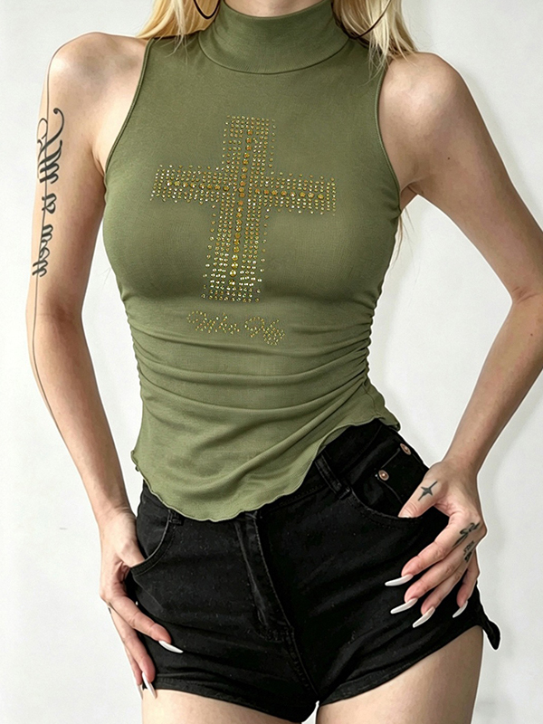 EMMIOL Top bandeau ajustado de estilo vintage
