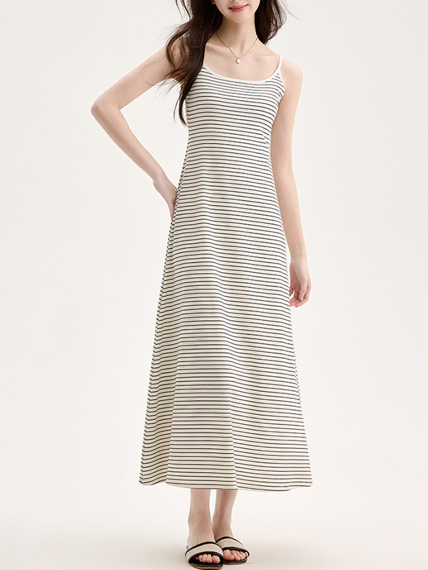 EMMIOL Maxikleid mit eckigem Ausschnitt und Bindepolstern