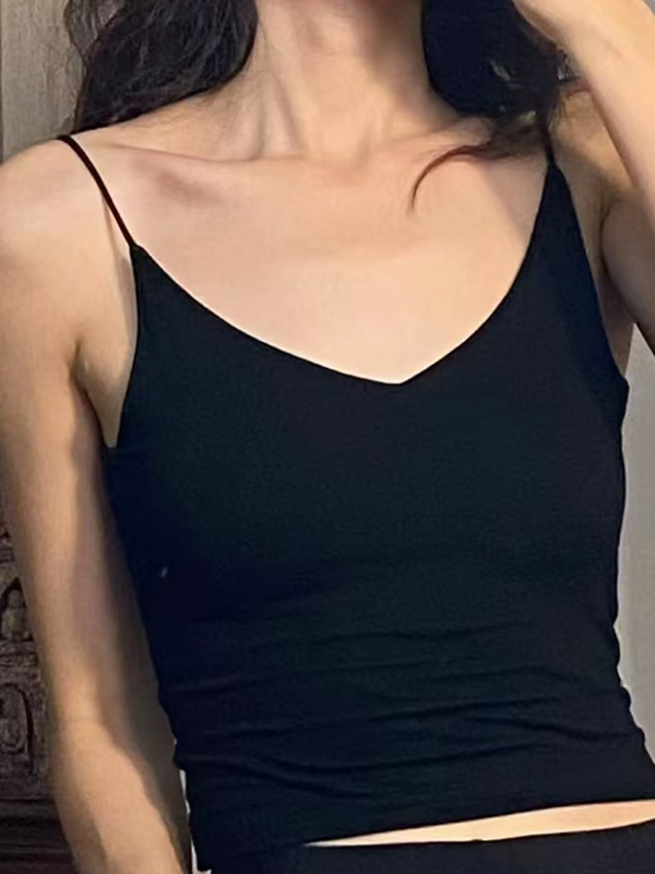 EMMIOL Gepolstertes BH-Cami-Top