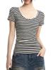 EMMIOL Retro Stripes Short Sleeve