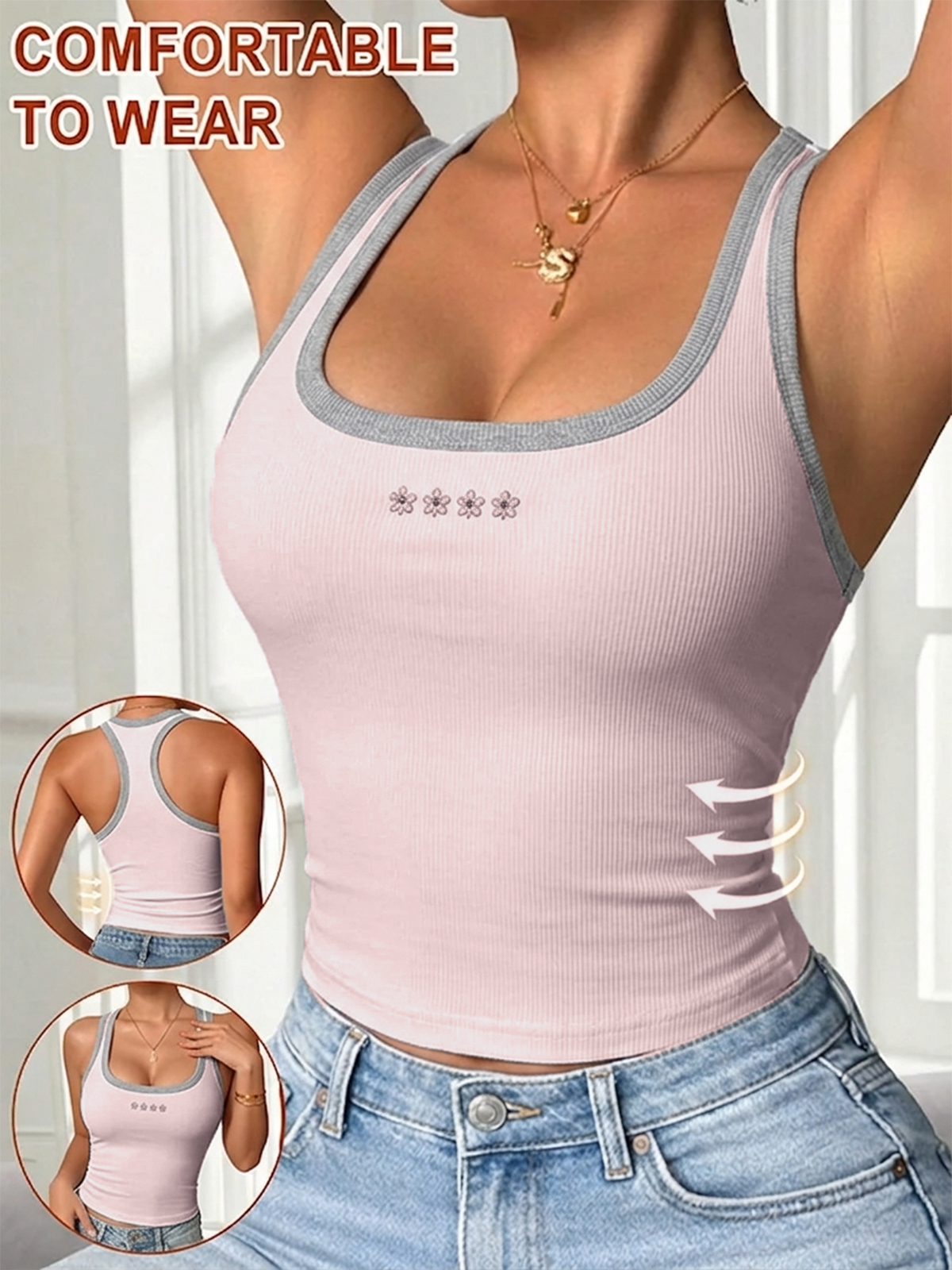 EMMIOL Canotta con reggiseno