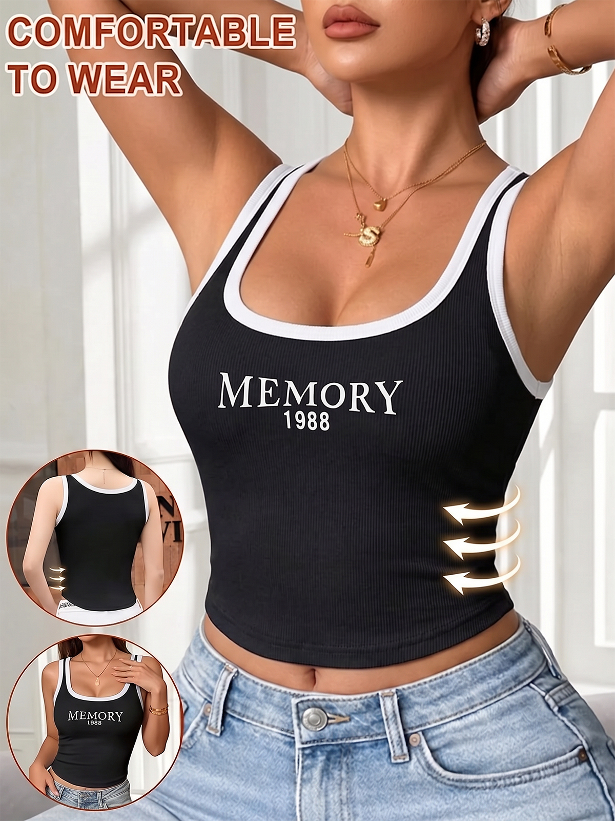 EMMIOL Canotta con reggiseno