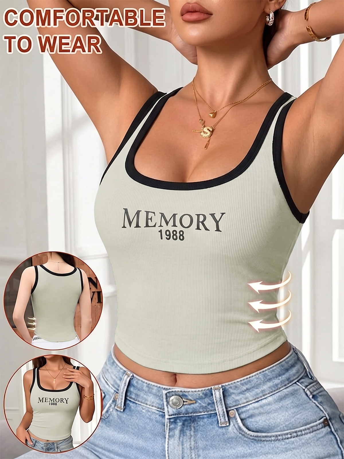 EMMIOL Tank Top with Bra
