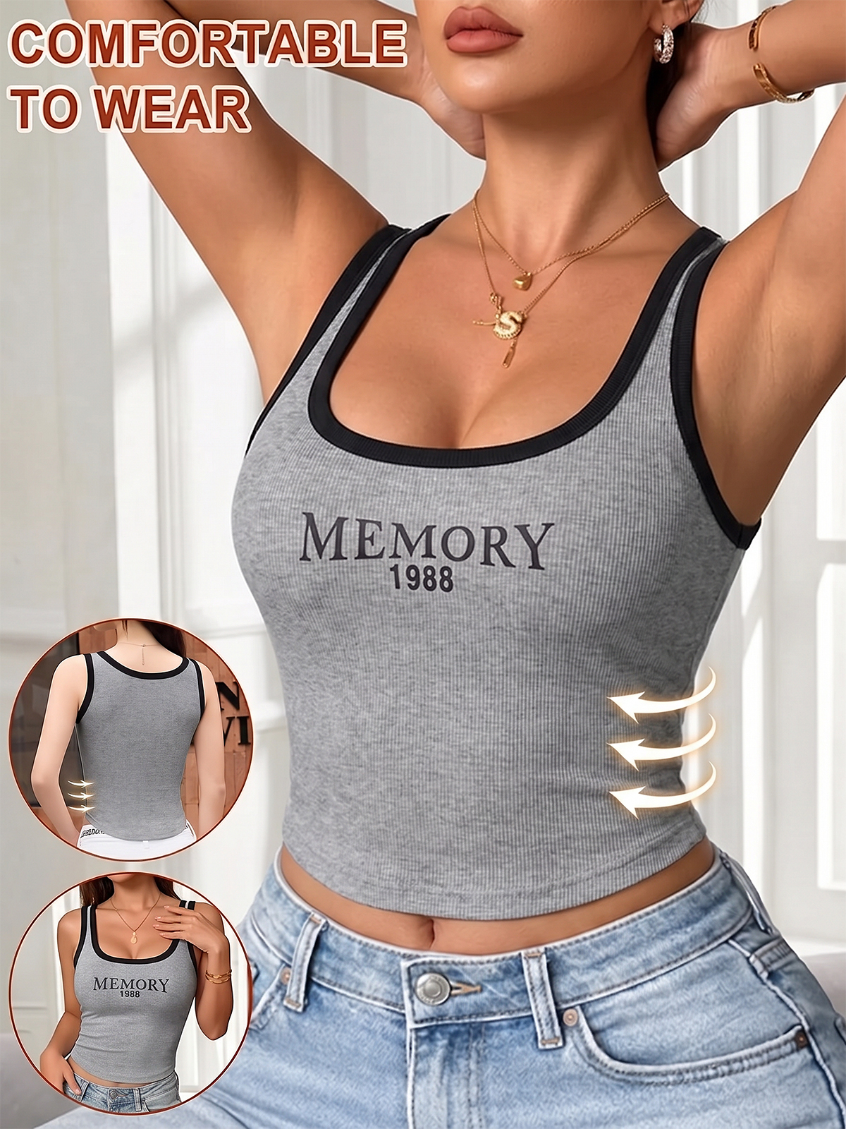 EMMIOL Canotta con reggiseno