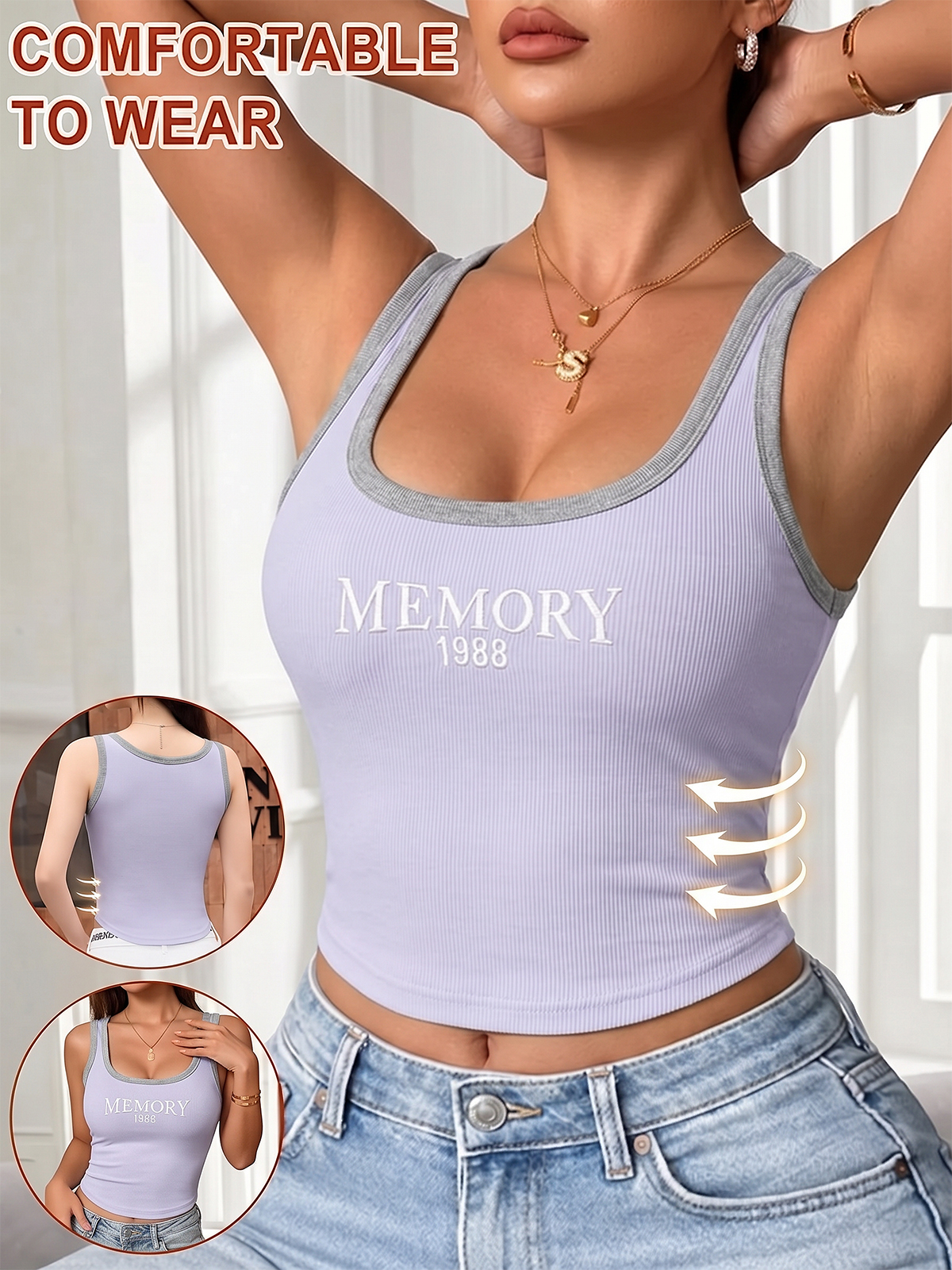 EMMIOL Canotta con reggiseno