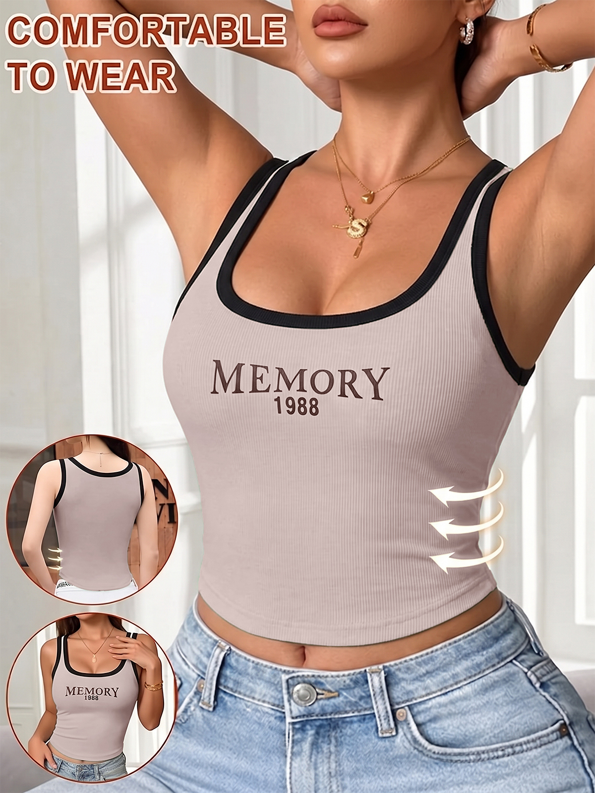 EMMIOL Canotta con reggiseno