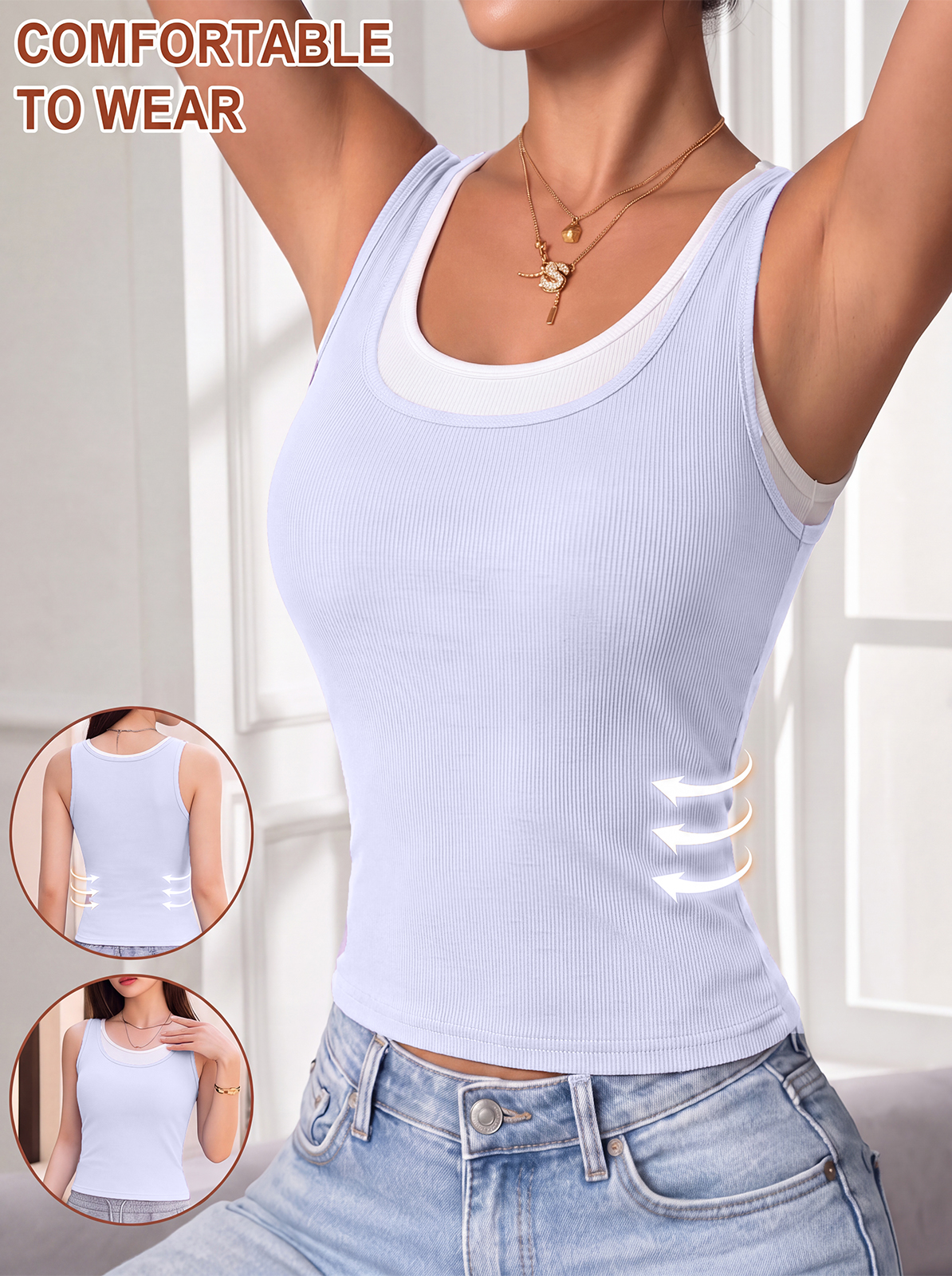 EMMIOL Canotta con reggiseno
