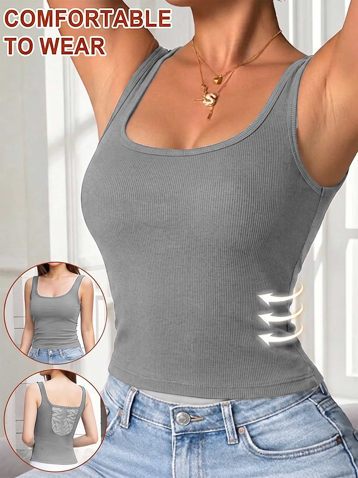 EMMIOL Canotta con reggiseno