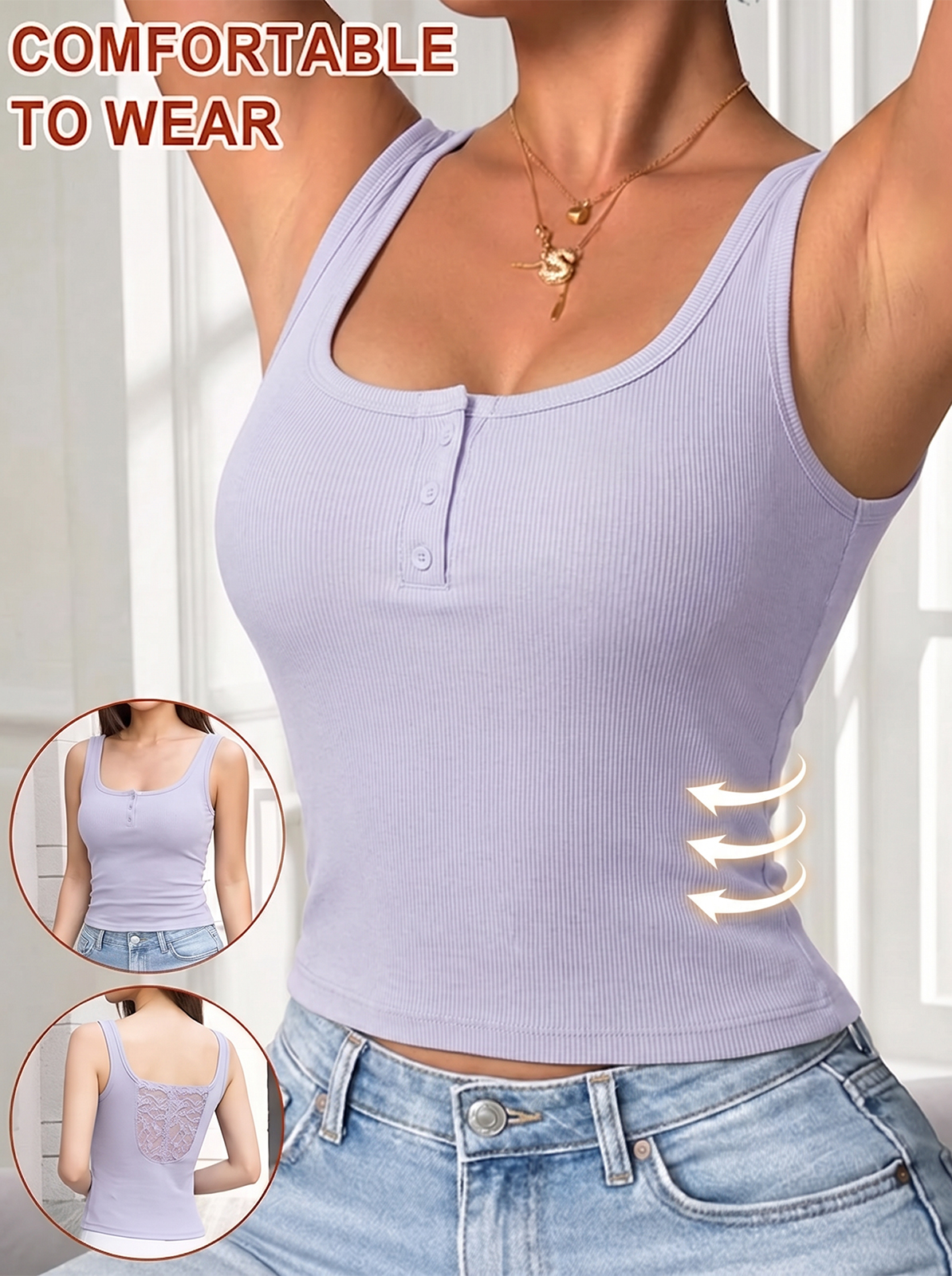 EMMIOL Canotta con reggiseno