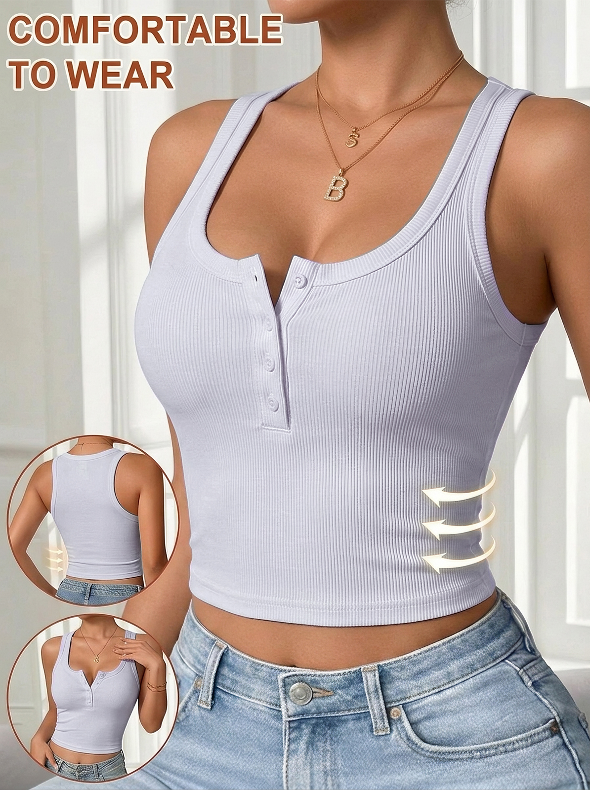 EMMIOL Canotta con reggiseno