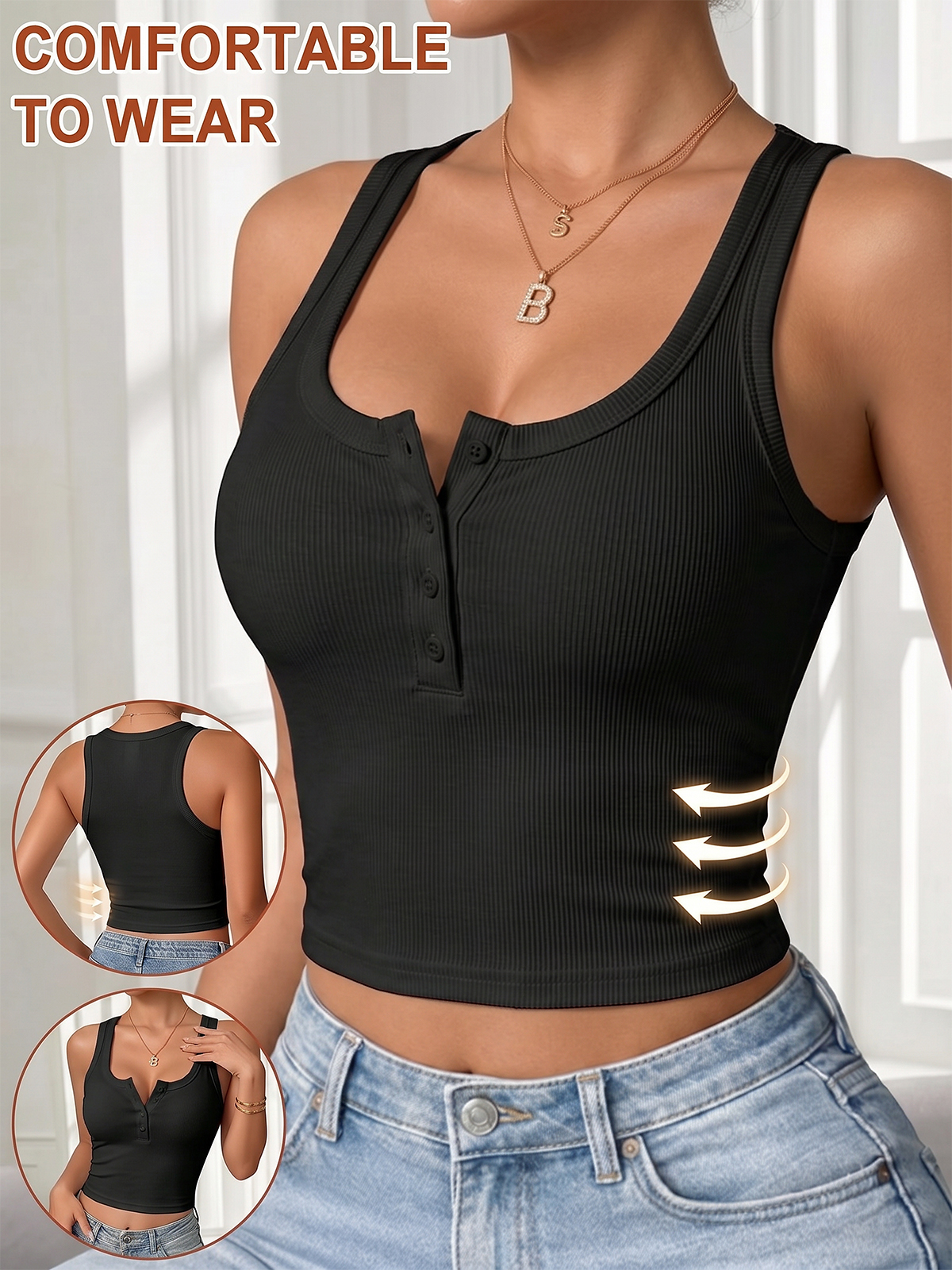 EMMIOL Canotta con reggiseno
