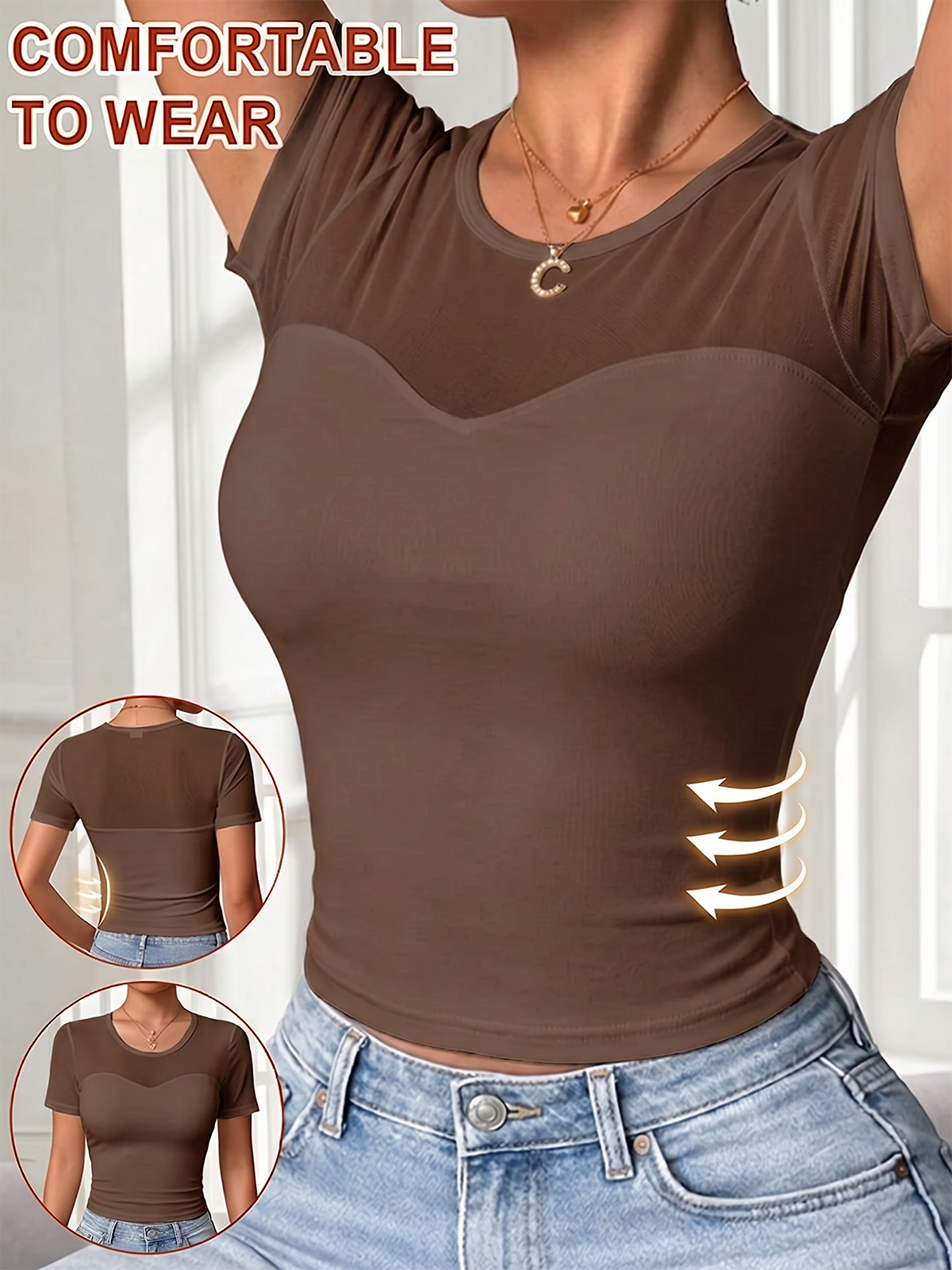 EMMIOL Lined bras Short Sleeve