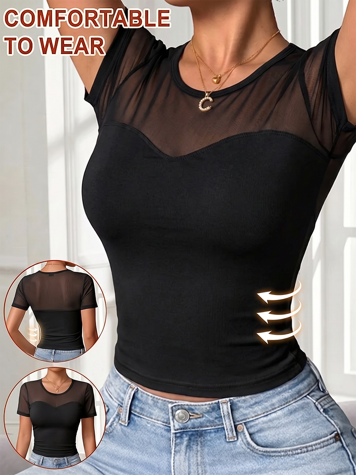 EMMIOL Lined bras Short Sleeve