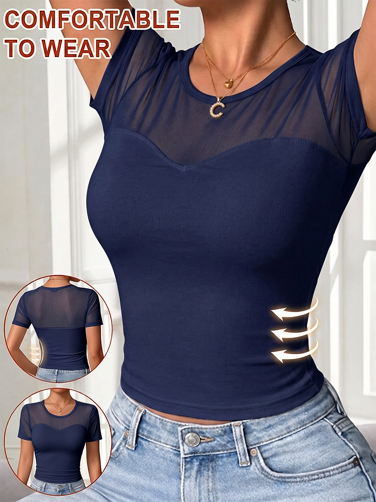 EMMIOL Lined bras Short Sleeve