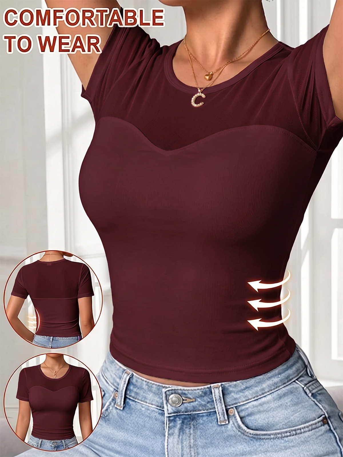 EMMIOL Lined bras Short Sleeve