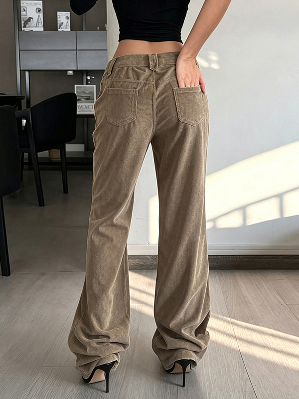EMMIOL Schlaghose im Retro-Stil mit Taschendesign