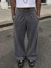 EMMIOL Fringed Edges Straight Leg Pants