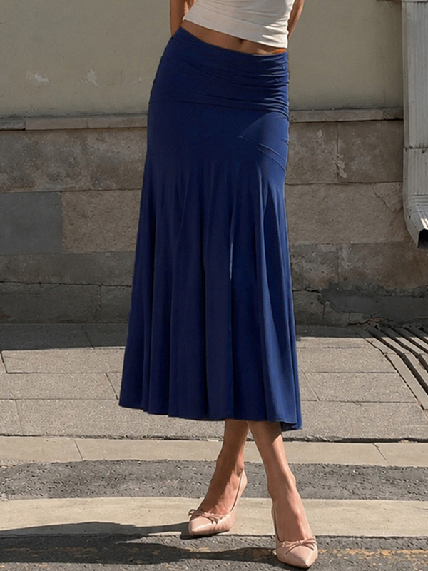 EMMIOL Fold At The Waist Maxi Skirt
