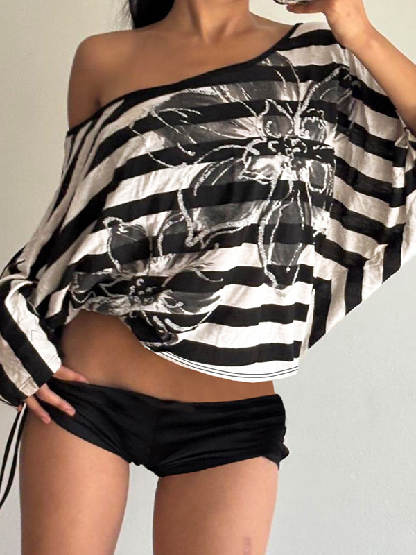 EMMIOL Retro Spice Girls Stripes Long Sleeve