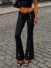 EMMIOL Baroque Retro Flare Leg Pants