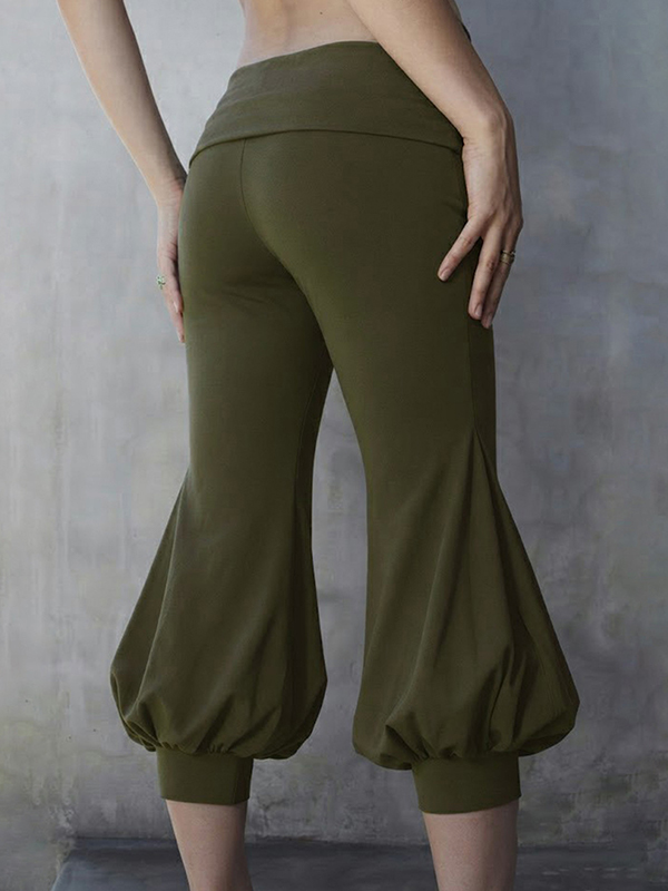 EMMIOL Pantalones cortos con pliegues doblados