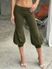 EMMIOL Pantalones cortos con pliegues doblados