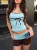 EMMIOL Retro Casual Color-Blocking Women'S Set