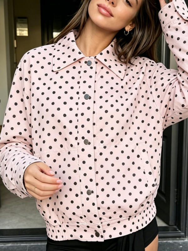 EMMIOL French Polka Dots Jacket