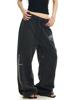 EMMIOL Vintage-Style Enzymbehandelte Hose mit geradem Bein