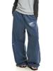 EMMIOL Vintage-Style Enzymbehandelte Hose mit geradem Bein