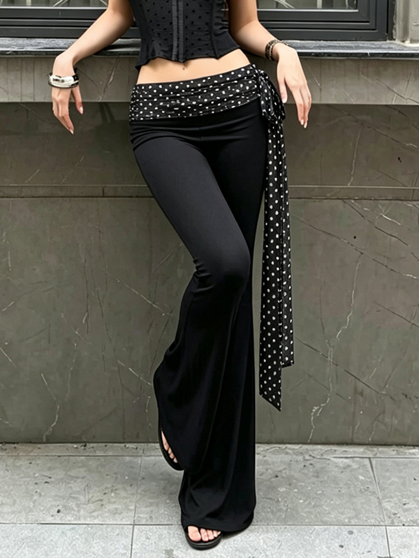 EMMIOL Pantalones acampanados de estilo americano informal