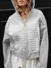 EMMIOL Zipper Offset Printing Napoleon Jacket