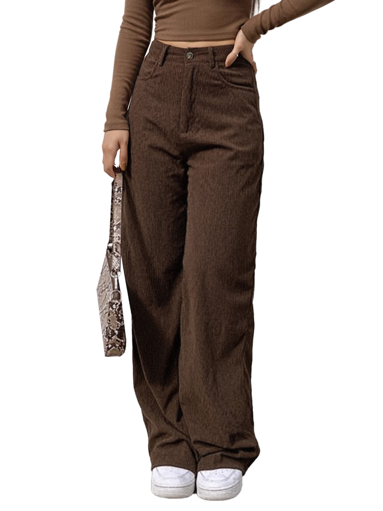 EMMIOL Vintage Kord Weit Hosen