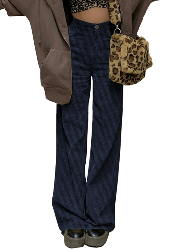 EMMIOL Vintage Kord Weit Hosen