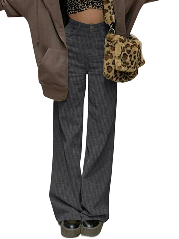 EMMIOL Vintage Kord Weit Hosen