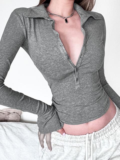 See Through Solid Long Sleeved Ruffles Tops