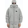 EMMIOL Men's Street Double Hat Oversized Hoodie