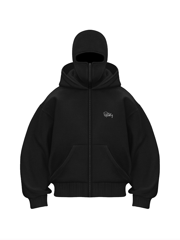 EMMIOL Sudadera con capucha extragrande con doble gorro de calle para hombre