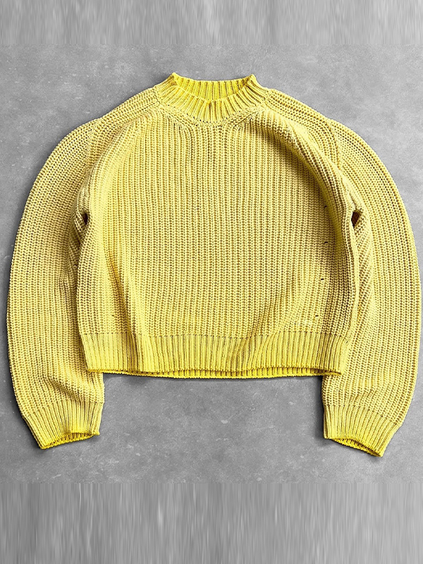 EMMIOL Einfarbige Oversize-Pullover