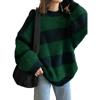 EMMIOL Oversized Stripe Pullover Sweater