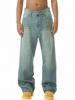 EMMIOL Jeans larghi e larghi in stile retrò americano sfumato