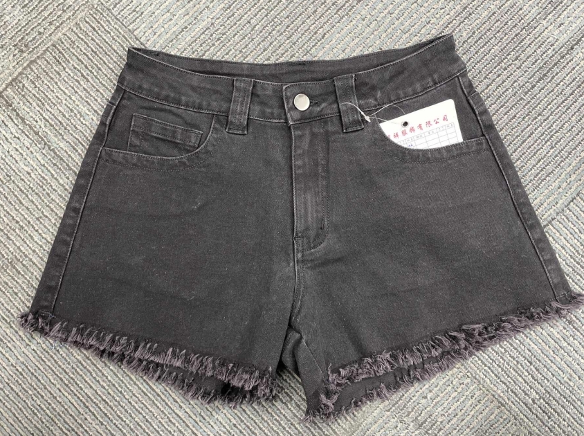 EMMIOL Basic-Jeansshorts aus gewaschenem Denim