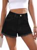 EMMIOL Basic-Jeansshorts aus gewaschenem Denim