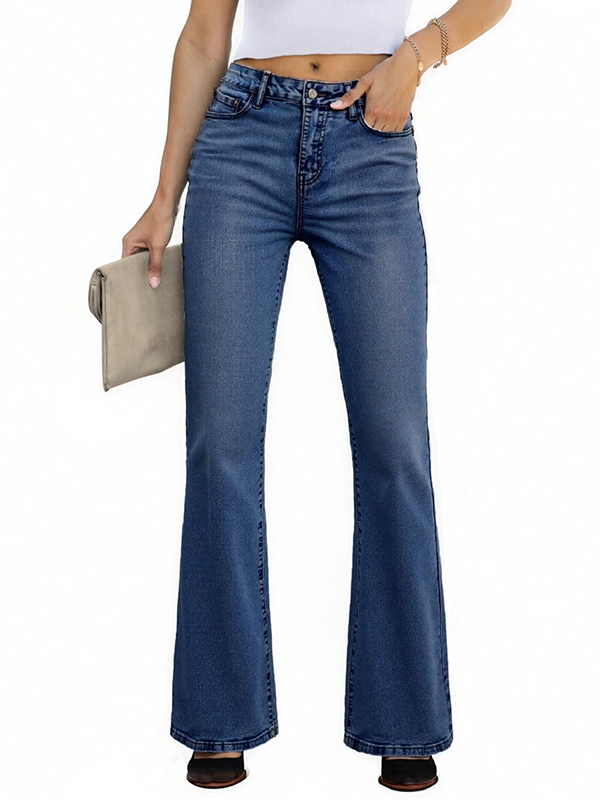 EMMIOL Damen-Jeans mit mittelhohem Bund und Stretchanteil